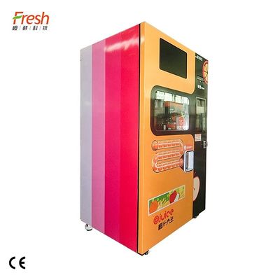 En alliage de zinc orange en métal d'Apple Juice Vending Machine 400W adapté aux besoins du client