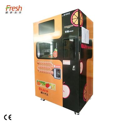 En alliage de zinc orange en métal d'Apple Juice Vending Machine 400W adapté aux besoins du client