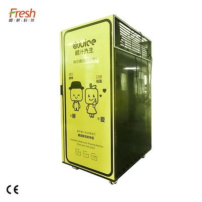 En alliage de zinc orange en métal d'Apple Juice Vending Machine 400W adapté aux besoins du client