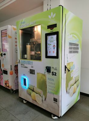 Juice Sugarcane Vending Machine frais 220V automatique pour le supermarché