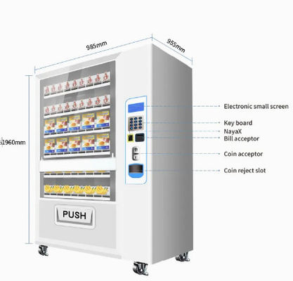 Le supermarché a automatisé les distributeurs automatiques au détail pour Apple Juice Bread Food