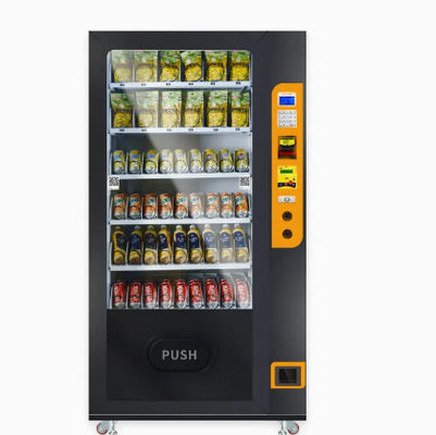 Distributeur automatique commercial orange frais de nourriture à jetons avec l'écran tactile