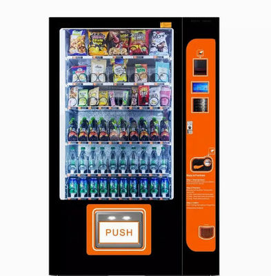 24 heures d'individu de service de magasin de distributeur automatique Juice With Card Reader orange