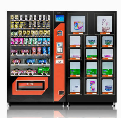 24 heures d'individu de service de magasin de distributeur automatique Juice With Card Reader orange