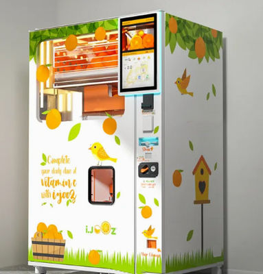 Bill Acceptor 800W Juice Vending Machine With Canopy automatique