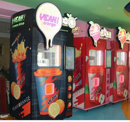 Lait de boissons Juice Vending Machine orange 400W avec le système de refroidissement