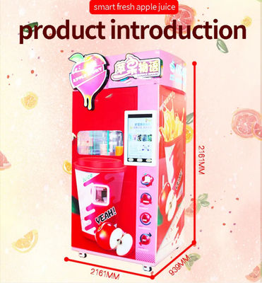 Apple orange Juice Cold Drink Vending Machine 500W pour des mails de supermarchés de magasin