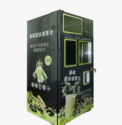 Distributeur automatique combiné Bill Coin Operated Fresh Sugar Cane Machine de fruit