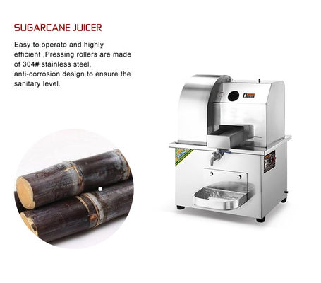 Puissance Sugar Cane Squeezer Stainless Steel 220V Sugar Cane Juice Extractor de vis