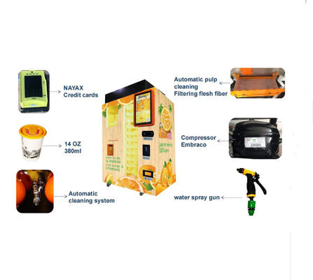 Métal Juice Machine Extractor Android System orange serré frais automatique