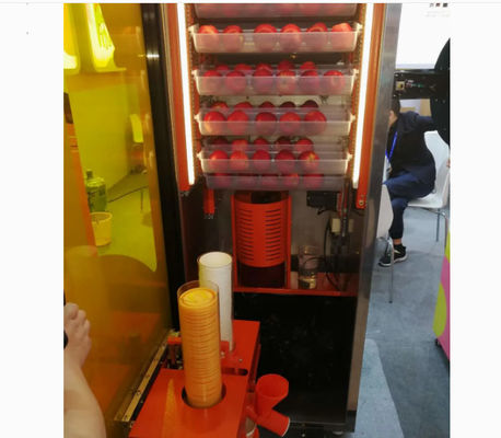 paiement orange électrique de note de pièce de monnaie de machine de presse-fruits du fruit 800W avec le système de refroidissement