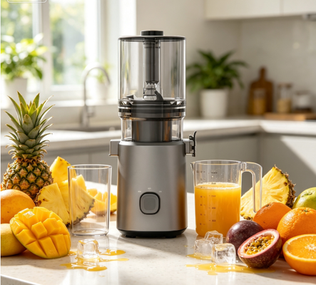 Fresh Smart HJ303 extra large Juicer à mastication lente Transformez vos matins avec toute la puissance de l'ananas avec 155mm Chute, 2400ml Hopper, 200W Cold Press et auto-nettoyage