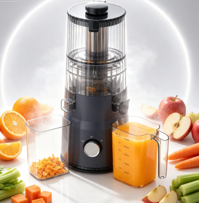 Juicer Smart HJ103A Compact à mâcher lent Édition multicolore élégante avec chute large de 135 mm, presse à froid 200W et auto-nettoyage pour les petites cuisines