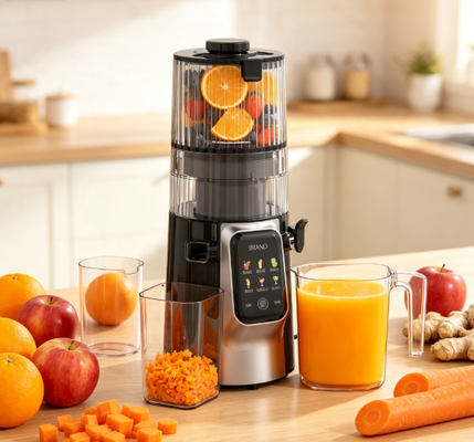 Centrifugeuse lente multifonctionnelle Smart HJ102D – Rehaussez chaque gorgée avec 6 modes, goulotte de 135 mm, pressage à froid de 200 W et autonettoyage