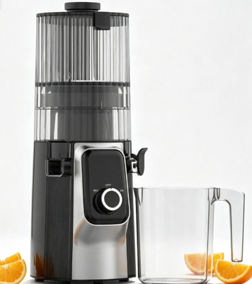 Centrifugeuse lente Smart HJ102C Fresh – La centrifugeuse qui rend l'alimentation saine propre et simple avec 3 vitesses réglables, une goulotte large de 135 mm, une pression à froid de 200 W et un auto-nettoyage