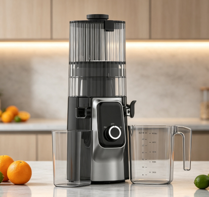 Centrifugeuse lente Smart HJ102C Fresh – La centrifugeuse qui améliore chaque jour avec 3 vitesses réglables, un goulot de 135 mm, pressage à froid de 200 W et auto-nettoyage