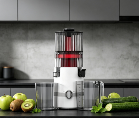 Centrifugeuse lente Smart HJ102B Fresh – La destination de jus frais de votre famille avec goulotte de 135 mm, pressage à froid de 200 W, autonettoyante et conception de sécurité intelligente