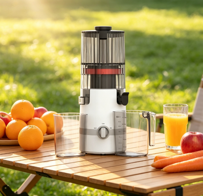 Centrifugeuse lente Smart HJ102B Fresh – Le raccourci de votre famille vers des jus frais et sains avec goulotte de 135 mm, pressage à froid de 200 W, autonettoyant et verrouillage de sécurité