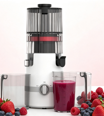 Fresh Smart HJ102B Juicer à mâcher lentement Le choix de confiance pour la nutrition familiale avec 135mm chute, 200W presse à froid, auto-nettoyage et système de verrouillage de sécurité