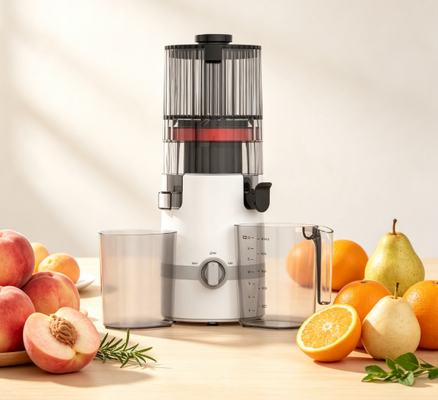 Centrifugeuse lente Smart HJ102B Fresh – L'essentiel de tous les jours pour un jus frais et sain avec goulotte de 135 mm, pressage à froid de 200 W, autonettoyant et verrouillage de sécurité