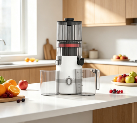 Juicer à mastication lente HJ102B frais pour votre famille, habitude quotidienne saine avec chute 135 mm, presse à froid 200W, auto-nettoyage et verrouillage de sécurité sécurisé