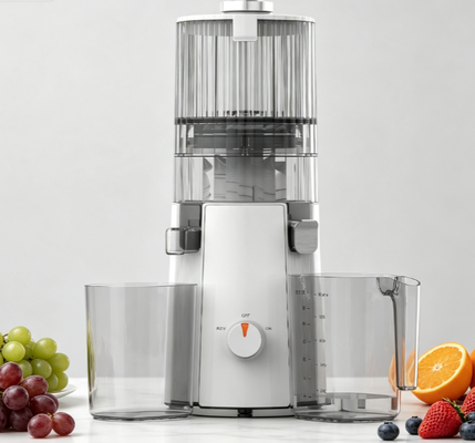 Centrifugeuse lente et intelligente HJ102A – Transformez les fruits entiers en or liquide en quelques secondes, pressage à froid 55 tr/min, goulotte large de 135 mm, autonettoyante