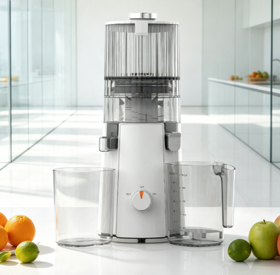 Fresh Smart HJ102A Smart-Tech Juicer à mastication lente Système d'arrêt automatique intelligent, moteur de précision de 55 tours par minute, technologie d'auto-diagnostic, cuisine intelligente prête avec accès à la recette activée par application