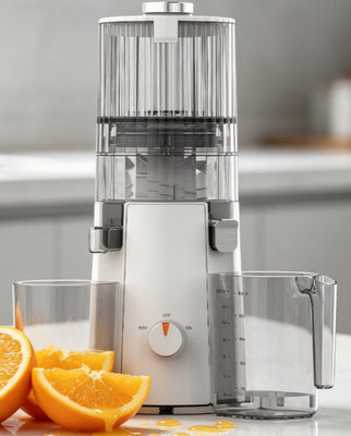 Fresh Smart HJ102A Modern Design Juicer à mâcher lent Appareil de cuisine compact élégant avec une chute large de 135 mm, technologie de pressage à froid à 55 tours par minute, disponible dans des couleurs contemporaines pour une maison élégante