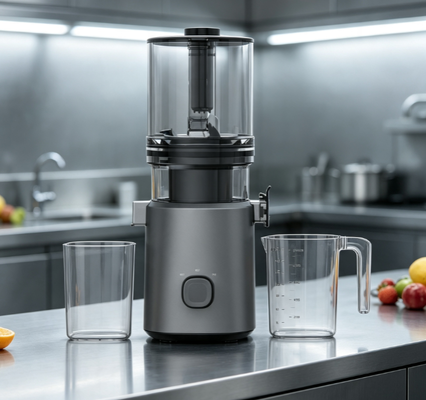 Centrifugeuse lente Fresh Smart HJ303 à large goulot — Goulotte de 155 mm, réservoir de 2400 ml, moteur de 200 W