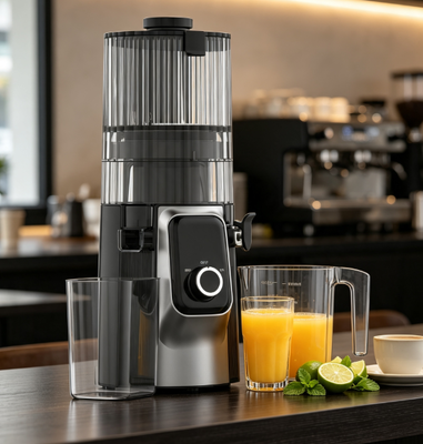 Extracteur de jus à faible bruit de 200W HJ102C pour famille et petit magasin de boissons