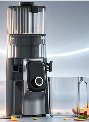 HJ102C Centrifugeuse Lente Polyvalente, Extracteur de Jus à Grande Ouverture de 135 mm à Rendement Élevé pour la Famille et les Cafés Légers