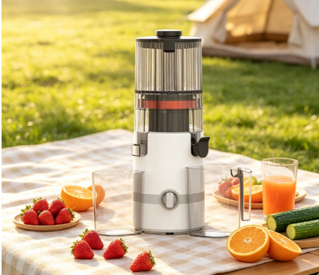 Centrifugeuse lente Fresh Smart HJ102B sans BPA — Puissance de 200 W, goulotte d'alimentation de 135 mm pour pommes entières