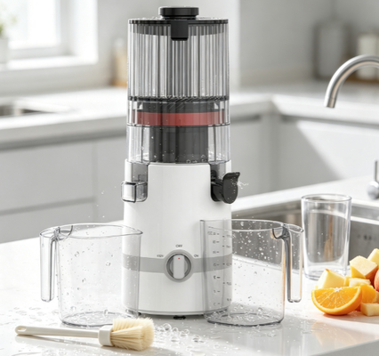 Juicer à mastication lente à alimentation large HJ102B avec chute de 135 mm, moteur de 200 W, sans BPA