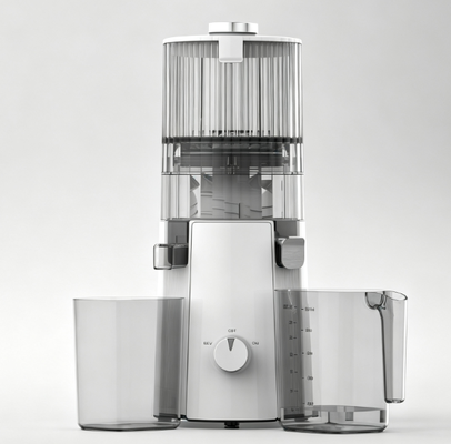 HJ102A Juicer à domicile de qualité commerciale Moteur en cuivre de 200 W, évier large de 135 mm, tasse de jus de 1000 ml, tasse de pâte de 800 ml