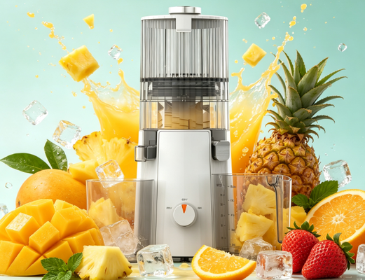 Centrifugeuse lente Smart HJ102A avec goulotte d'alimentation large de 135 mm, moteur de 200 W, sans BPA (Modèle : HJ102)